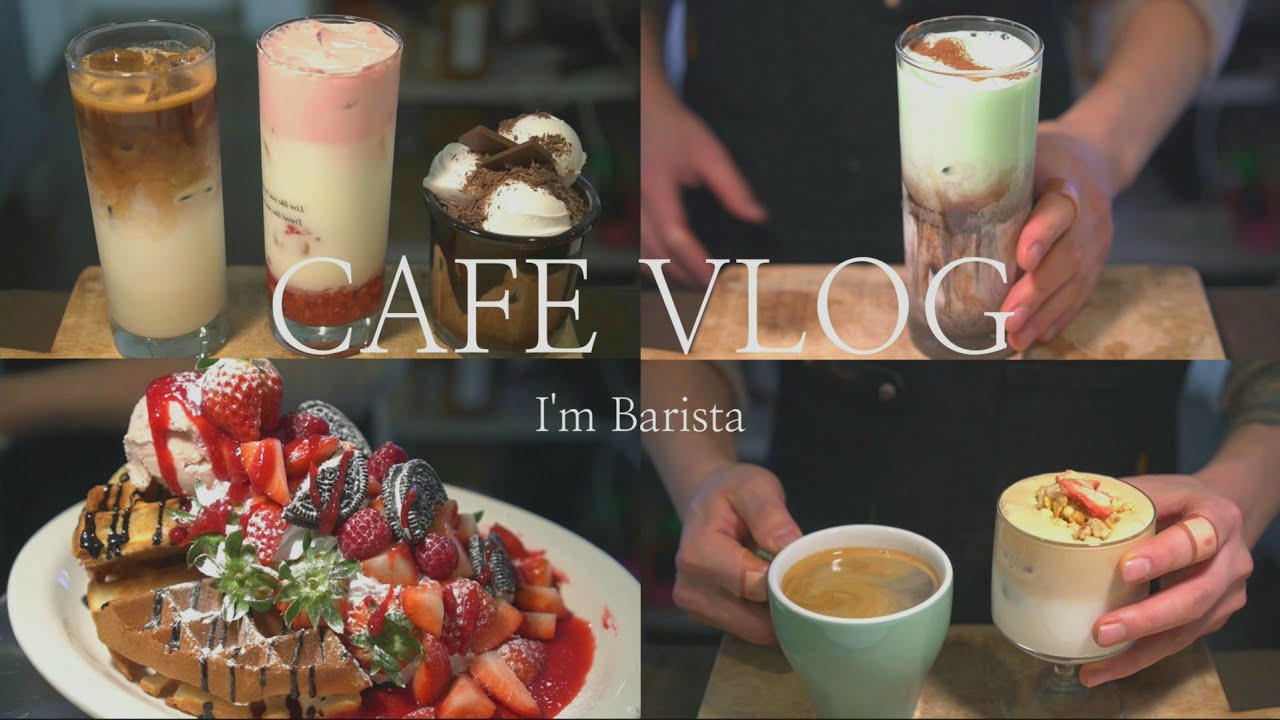 [CAFE VLOG] [ENG] [NO BGM] | 카페브이로그 | 개인카페 | 음료제조 | Korea cafe vlog |구독자 1000명...관심가져주셔서 감사합니다.^^