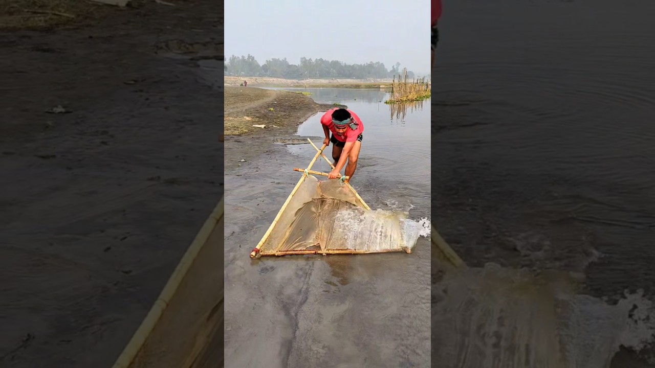 With simple tools and strong hands, fishermen earn their living 