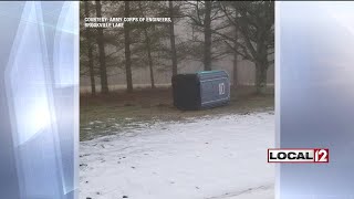 Vandals destroying parts of scenic overlook at Brookville Lake