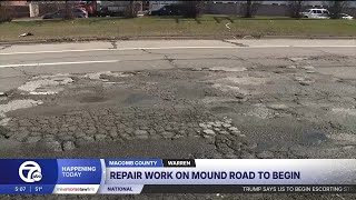 Portion of Mound Road in Macomb County set to close today for resurfacing work