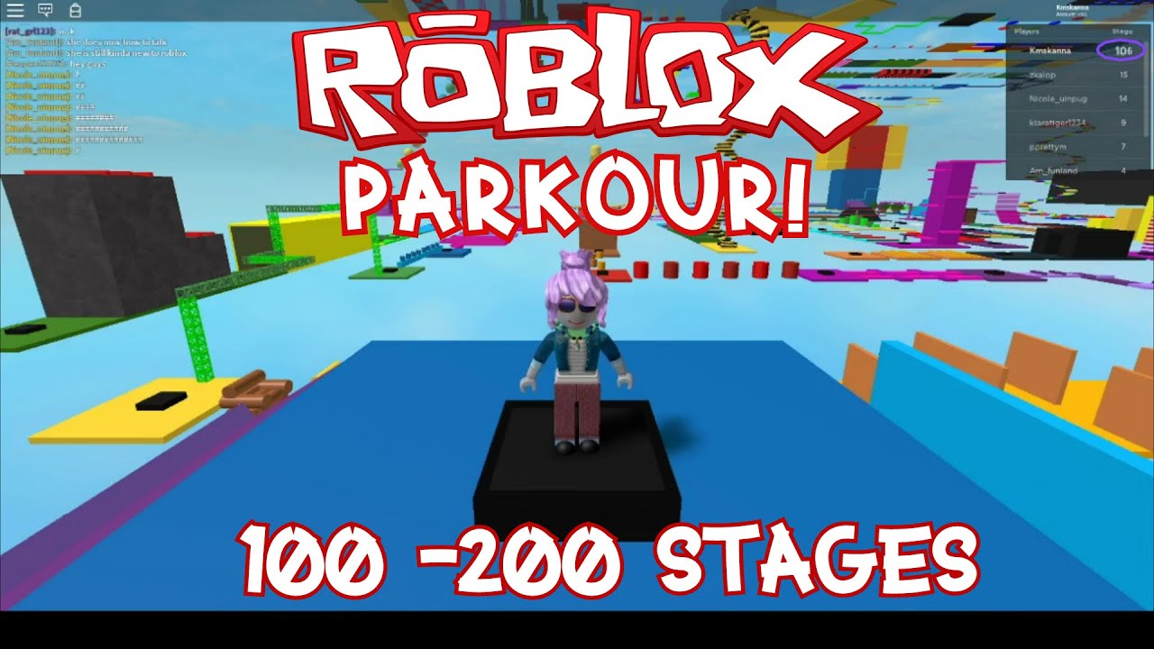 Roblox Parkour Gameplay 100 200 Stages Done How Many Levels Left