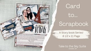 Stampin UP Take To The Sky Scrapbook Page!