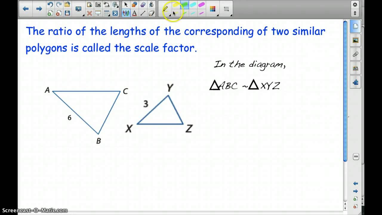 7-2 Similar Polygons Part 1 - YouTube
