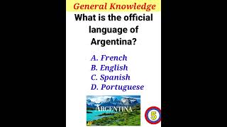  Language Of Argentina gk gkquiz ytshorts shorts short
