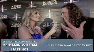 Benjamin Williams Hastings on the 2023 K-LOVE Awards Red Carpet