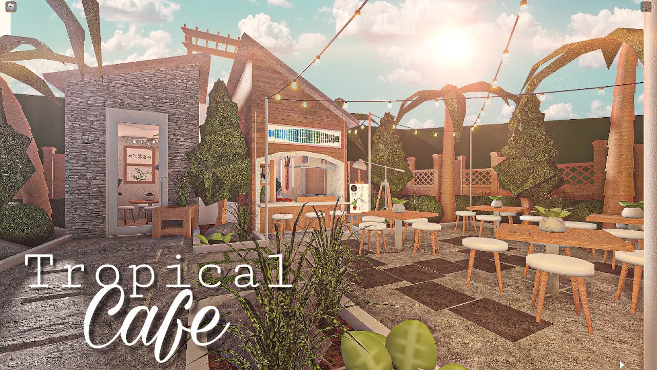 ROBLOX BLOXBURG: Tropical Cafe || House Build - YouTube