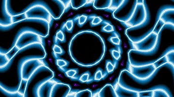 4K VJ Loop. Flight in abstract sci-fi neon tunnel