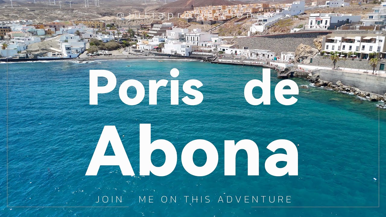 El Poris de Abona desde el aire La calma atlantica del sur de Tenerife