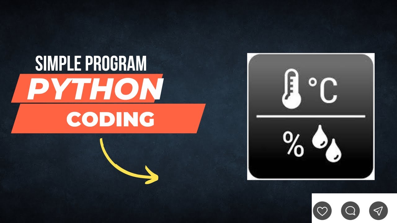 Python code/temperture and humidity level/simple coding - YouTube