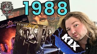 Forgotten Albums in Hair Metal: 1988 III
This year is 1988 and so many great bands are active and amazing albums released so Im here to show you three albums in Rock and Metal that were Forgotten or just Unknown to most people !
Tell me what you think of these 3 albums !
Like and Share this video with a friend that enjoys similar music taste and views.
Thank you for watching and SUBSCRIBE for more Unknown and Forgotten Metal!
- Kix was an American hard rock band formed in 1976, that achieved popularity during the 1980s. The bands classic lineup consisted of guitarists Ronnie 10/10 Younkins and Brian Damage Forsythe, bassist Donnie Purnell and frontman Steve Whiteman and drummer Jimmy Chocolate Chalfant. Kix covered Aerosmith, April Wine, Led Zeppelin, and others before signing with Atlantic Records in 1981. After peaking in the late 1980s, band members continued to record and tour until their disbandment in 2023.
- Femme Fatale was an American hard rock band. Originally from Albuquerque, the band moved to Los Angeles and released one studio album before disbanding. Lead vocalist Lorraine Lewis restarted the band in 2013 with an all-female line-up.
- Black N Blue is an American glam metal band from Portland, Oregon. The current members are lead vocalist Jaime St. James, bassist Patrick Young, drummer Pete Holmes, and guitarists Brandon Cook and Mick Caldwell. The band is best known for their song Hold On to 18 from their eponymous debut studio album, Black n Blue, released in August 1984.
Top 50 Hair Metal Albums: https://youtube.com/playlist?list=PL92Pi83JphBA7t74bULbZReR5zXkM82mQ&si=EpjSAcuSxb1rYcLB
Forgotten Albums Series: https://www.youtube.com/playlist?list=PL92Pi83JphBAeXEdwwnsnHuK8uHIaZumJ
Facebook: https://www.facebook.com/trevor.k.knight Forgotten Albums in Hair Metal: 1988 III