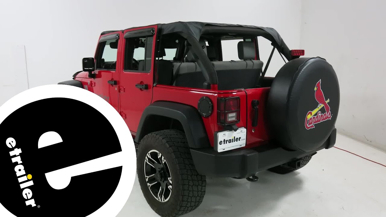 etrailer | Bestop Full-Length Header Bikini Installation - 2010 Jeep  Wrangler Unlimited - YouTube