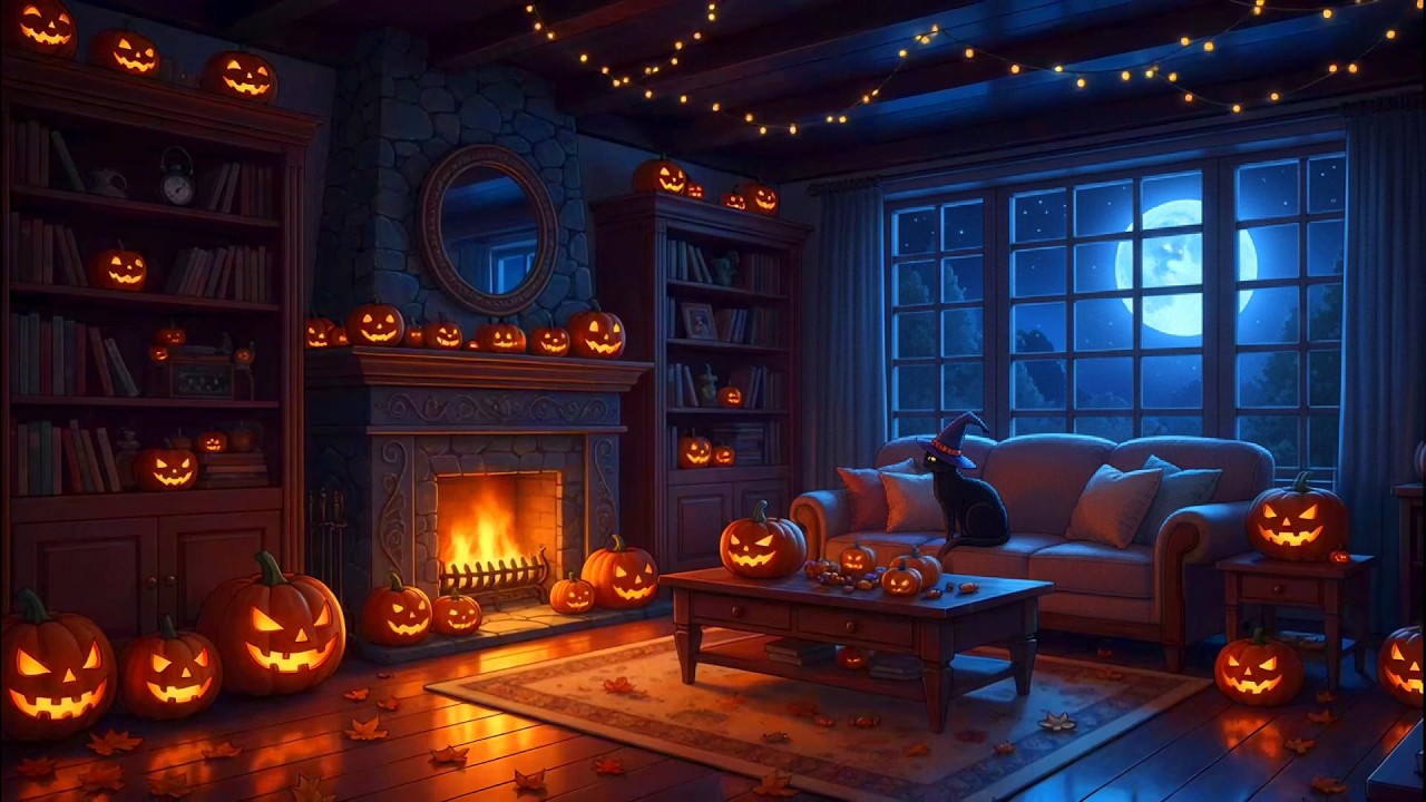 Warm Fireplace Rain Night 🐱 Soft Lofi for Reading, Study & Relaxation