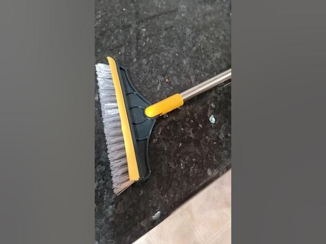 Floor Scrub Brush 2 in 1 Scrape&brush Push Broom Stiff Bristle 37