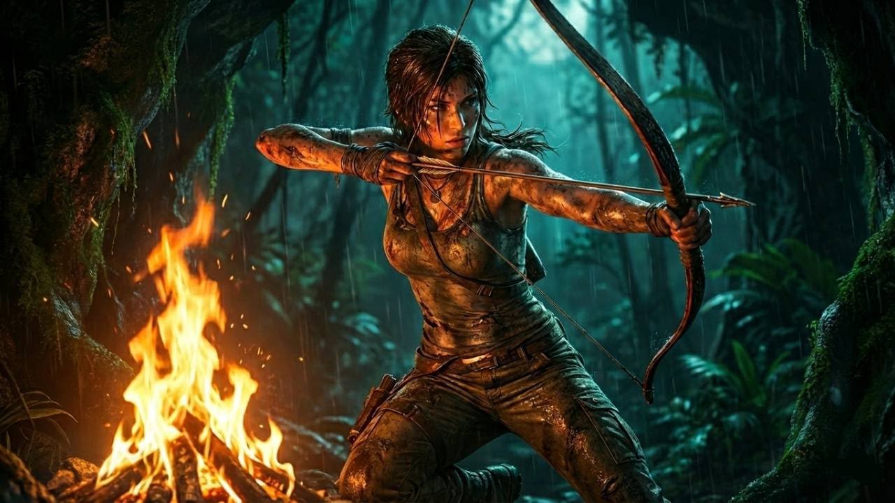 Tomb Raider (2013) Gameplay | First Bonfire & Bow Combat | Survival Begins