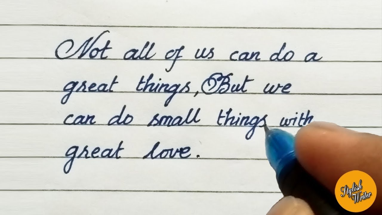 How to write neat handwriting in gel pen  Modern Calligraphy