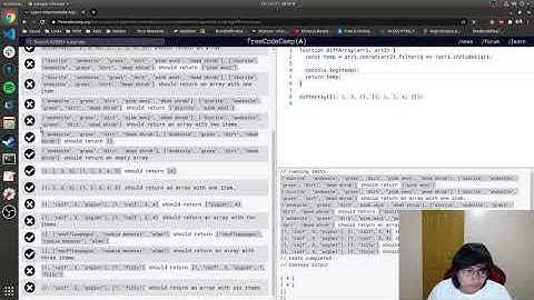 Diff Two Arrays | Intermediate Algorithm Scripting | Free Code Camp