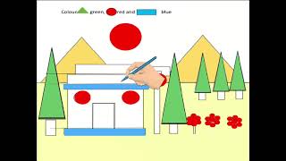 CBSE | Math | Class One | Chapter One Activity | Colour the Shapes | Learn Concepts | LearnAura