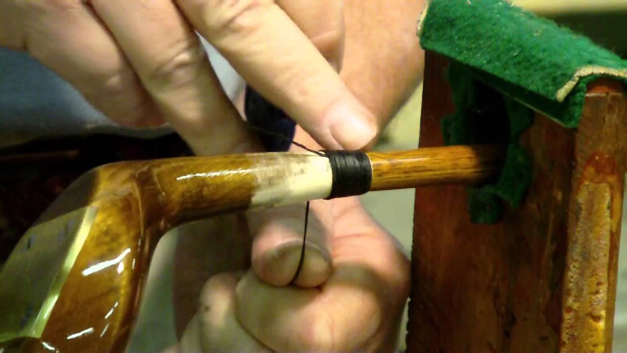 How to whip a Hickoryshafted Persimmon wood. YouTube