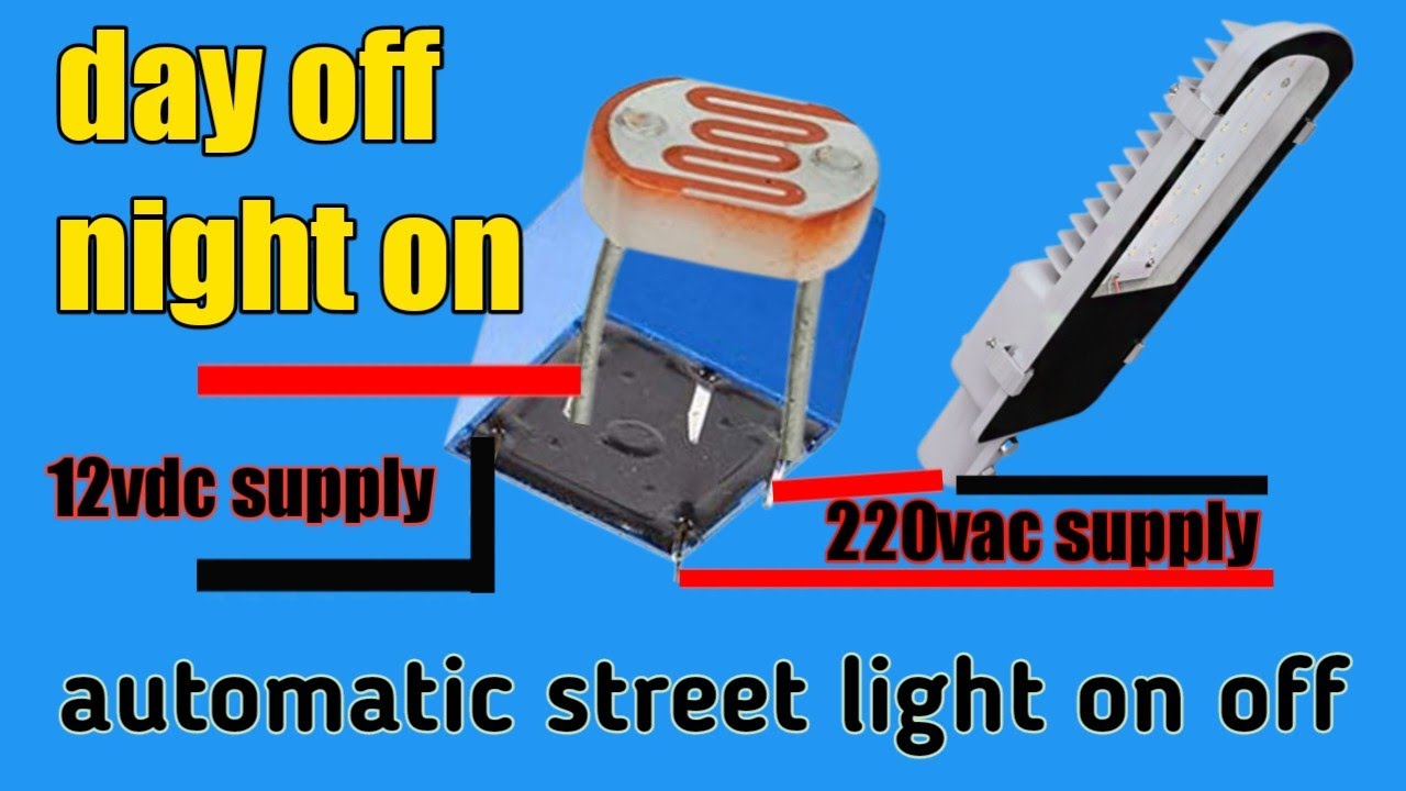 automatic street light on off circuit || automatic light on off ...