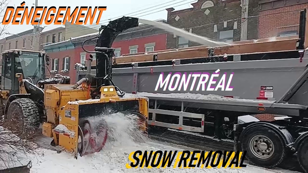 1 16 24 MONTREAL SNOW REMOVAL ON WOLF STREET IN THE VILLE MARIE BOROUGH