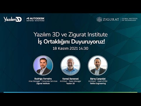 Yazılım 3D ve Zigurat Institute İş Ortaklığını Duyuruyoruz!