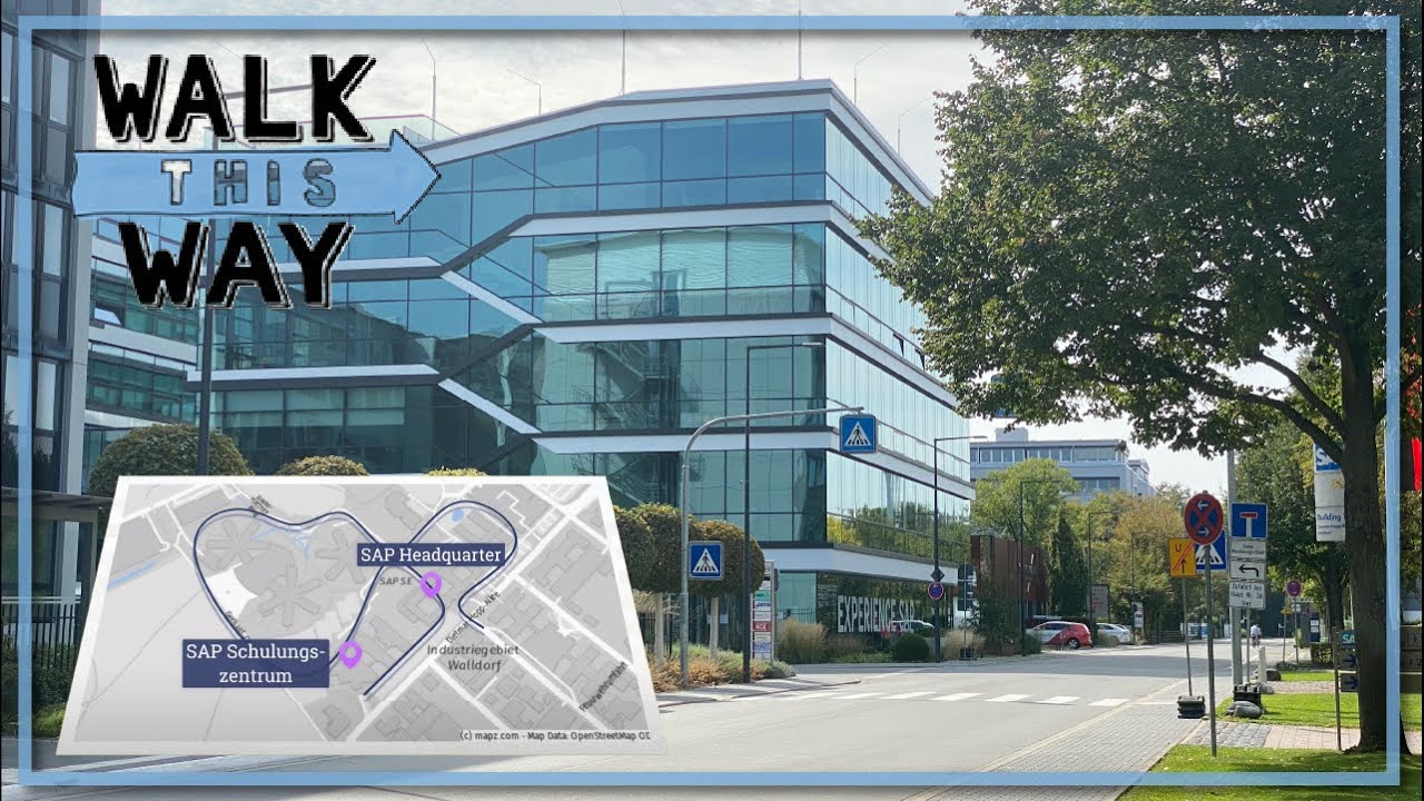 Walldorf Sap Campus Walking Tour 4k Youtube