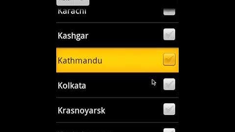 World Time Android App Video