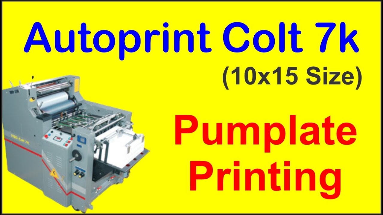 Rohit Graphics Autoprint Offset Printing Pumplate Printing machine ...