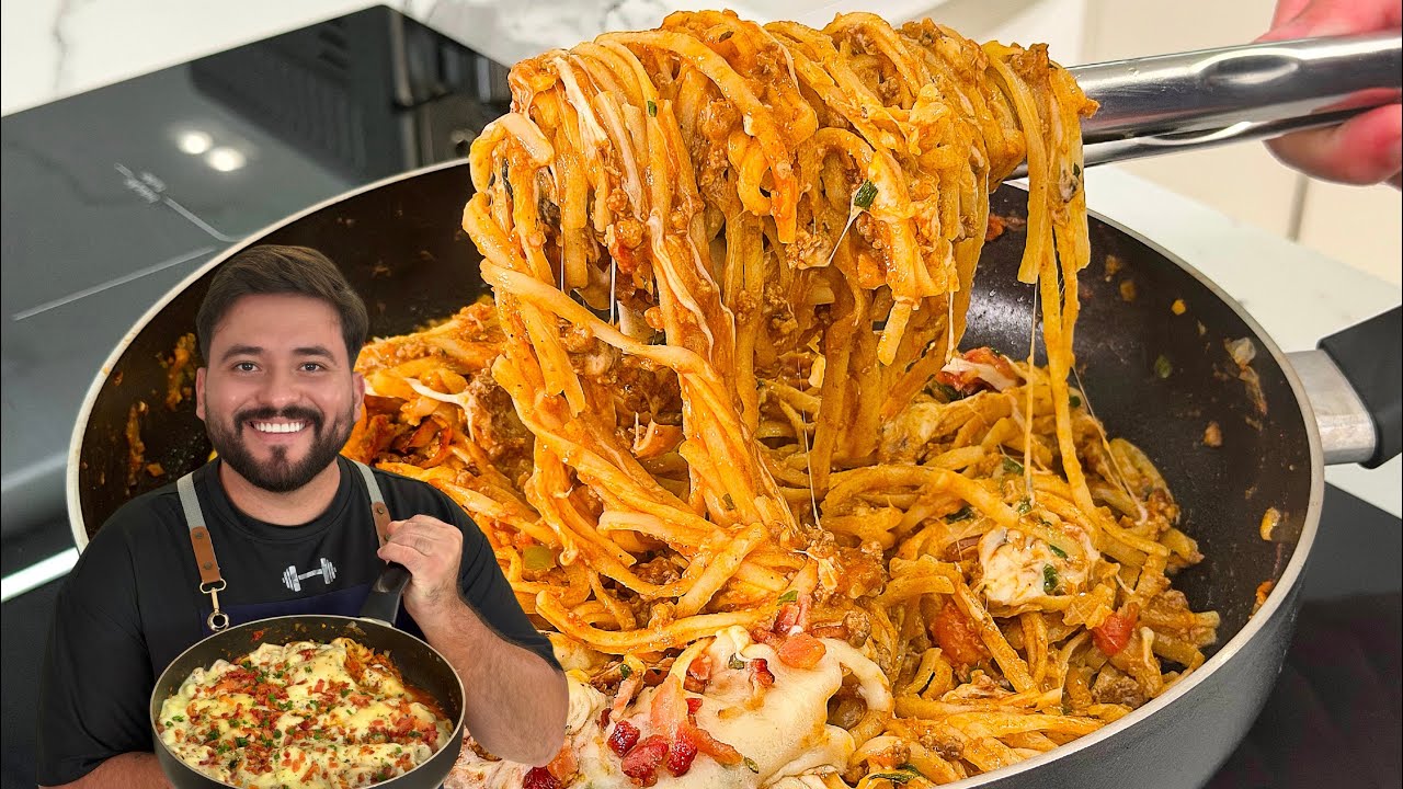 MACARRÃO FÁCIL E RÁPIDO PARA IMPRESSIONAR AS VISITAS! | Gabriel Freitas