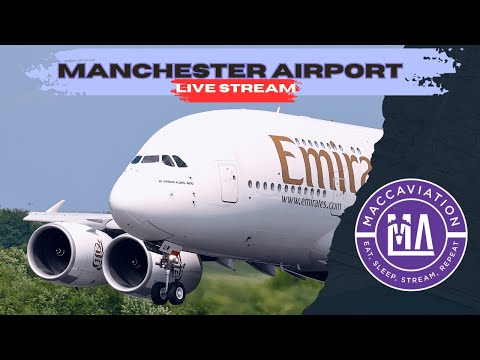 Atlas747 departure live 4K Manchester Airport Live  🔴 #livesteam  #planes