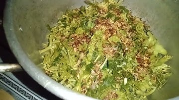 món nộm quả núc nác hoa đu đủ