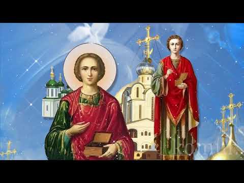 С ДНЁМ ЦЕЛИТЕЛЯ ПАНТЕЛЕЙМОНА! Красивая музыкальная открытка komur