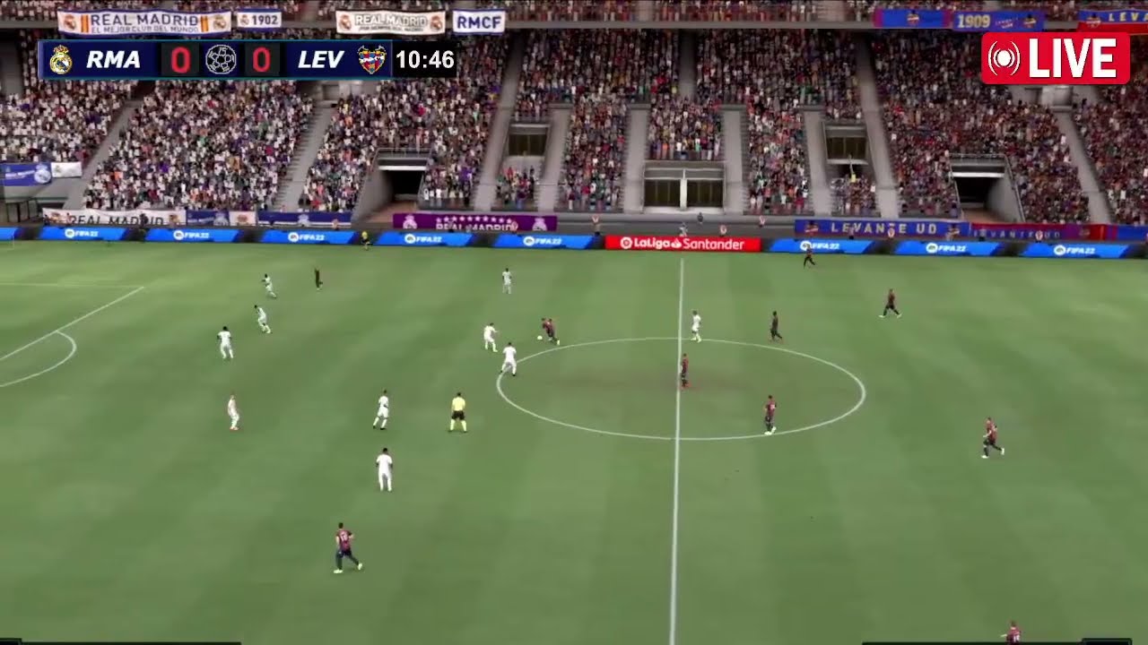 🔴Real Madrid vs Levante Live | La Liga 2025/26 | eFootball PES 21 ...
