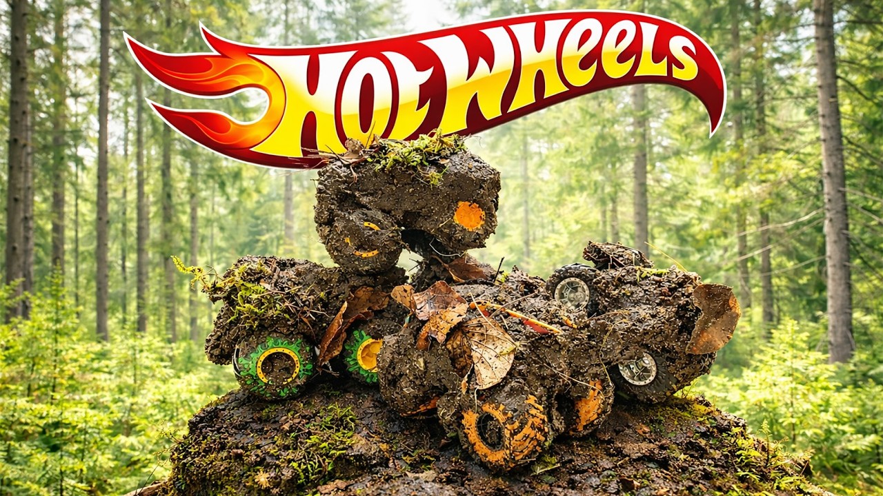 I Cleaned the Dirtiest Hot Wheels Monster Trucks | Satisfying Restoration ASMR