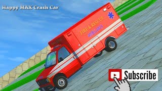 Jumping Truck Ambulance Crashes&Deadly Fall from the Stairs #Beamngdrive 6 screenshot 1