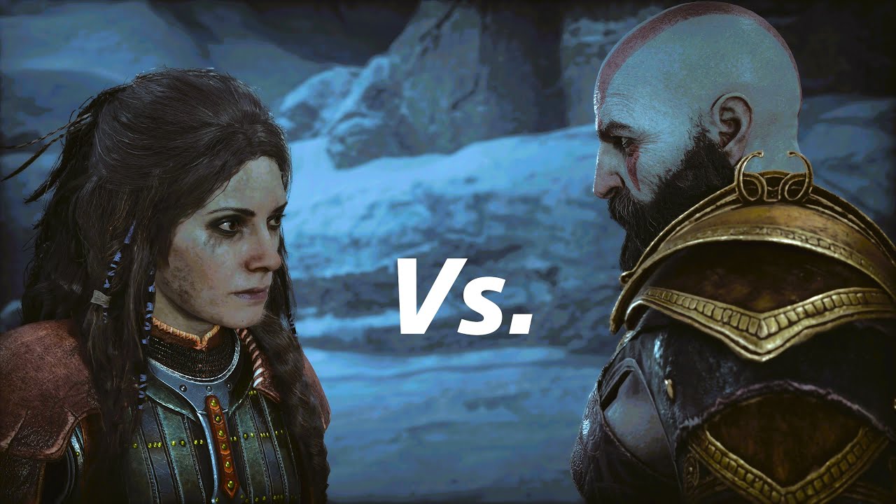 God of War Ragnarok Kratos Vs Vanadis Freya Fight Scenes 4k 60fps - YouTube