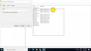 5.How to Create OU Users Groups on Active Directory