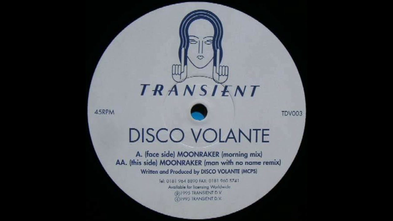 Помню имена ремикс. Disco volante - Moonraker (man with no name Remix). Transient records. Virus - Sun (man with no name Mix). Disco volante Side view.