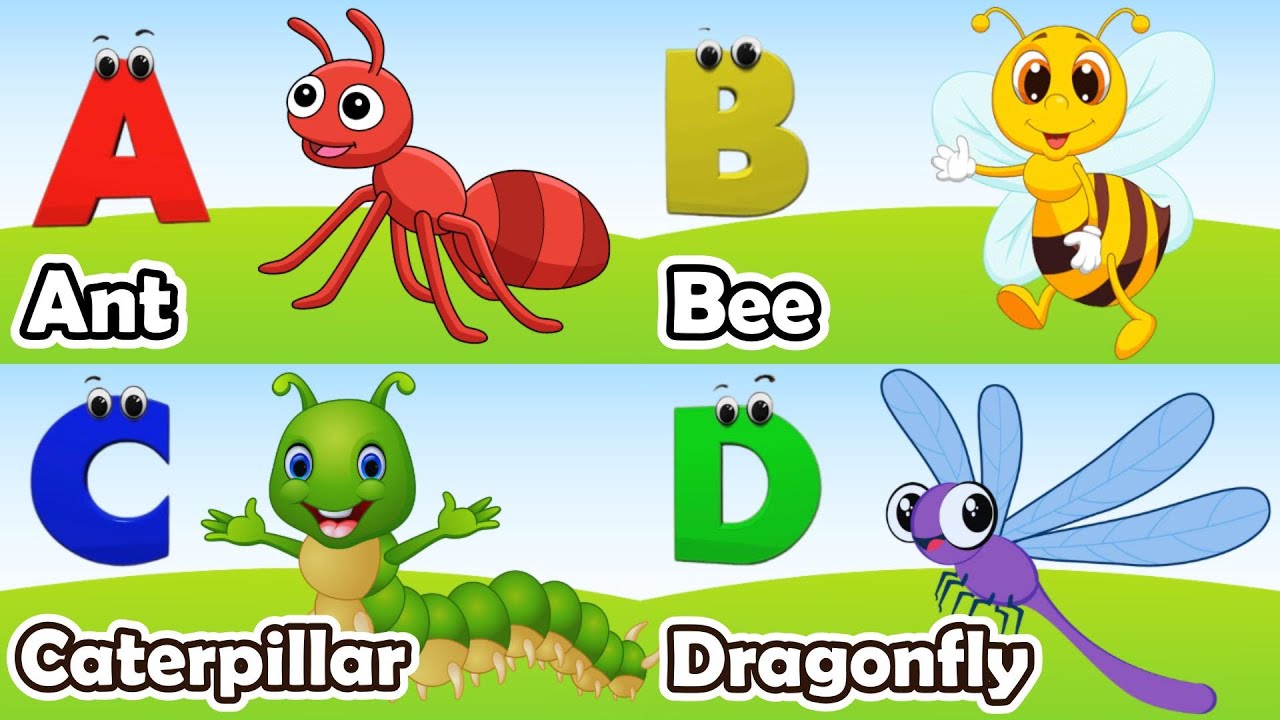 Abc Insect Song | A to Z Insects Song | Insects Alphabet song | Phonics ...