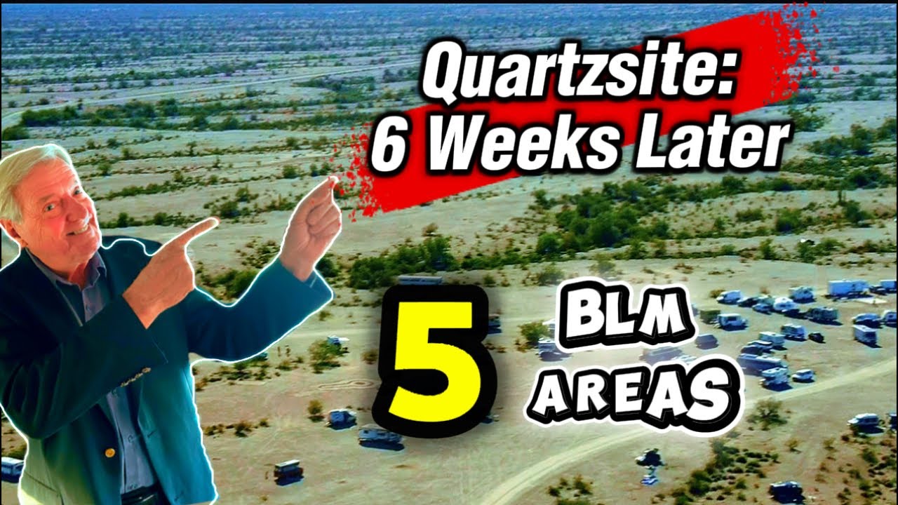 Обновление от BLM по Кварцсайту: 5 бесплатных мест для кемпинга спустя 6 недель (вид с дрона!)