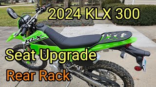 Transform Your KLX 300: Upgraded Seat And Versatile Rear Rack! screenshot 3