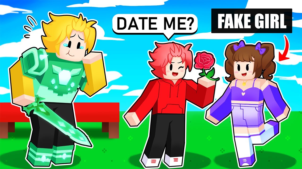 I Set My Little Brother Up On A FAKE DATE (Roblox Bedwars)