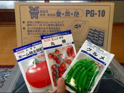 家庭用育苗器 愛菜花（あいさいか）初めての野菜苗の発芽作業！ - YouTube