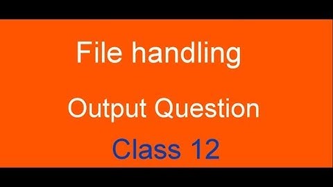File handling based output question-Cbse class 12 C++