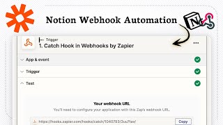 How to trigger webhooks from Notion databases with Zapier