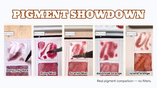 Red Granulating Mixtures Compared: White Nights, Holbein & Mijello