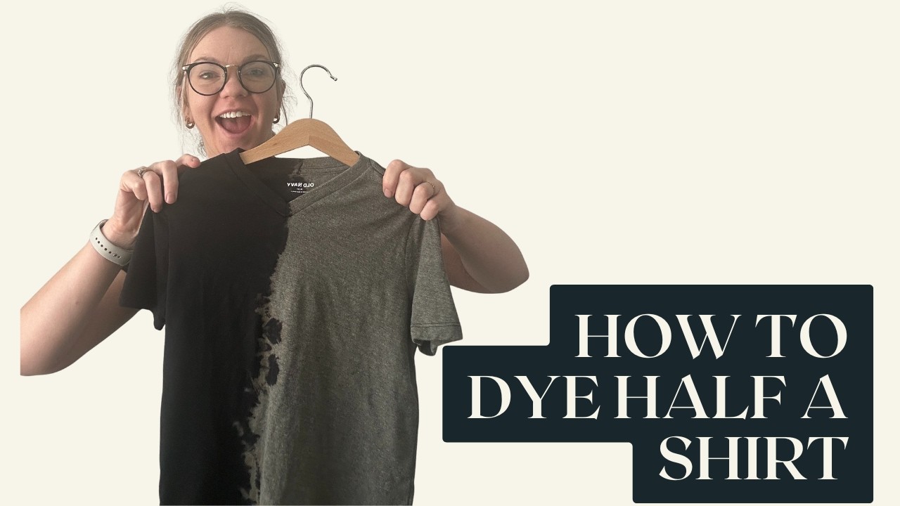 Half & Half Reverse Tie Dye Shirt | Easy Rit Color Remover Tutorial ...