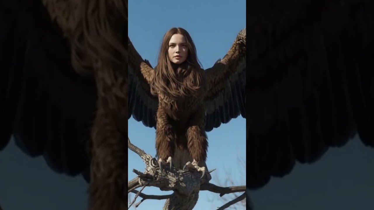 Became a woman eagle 😯