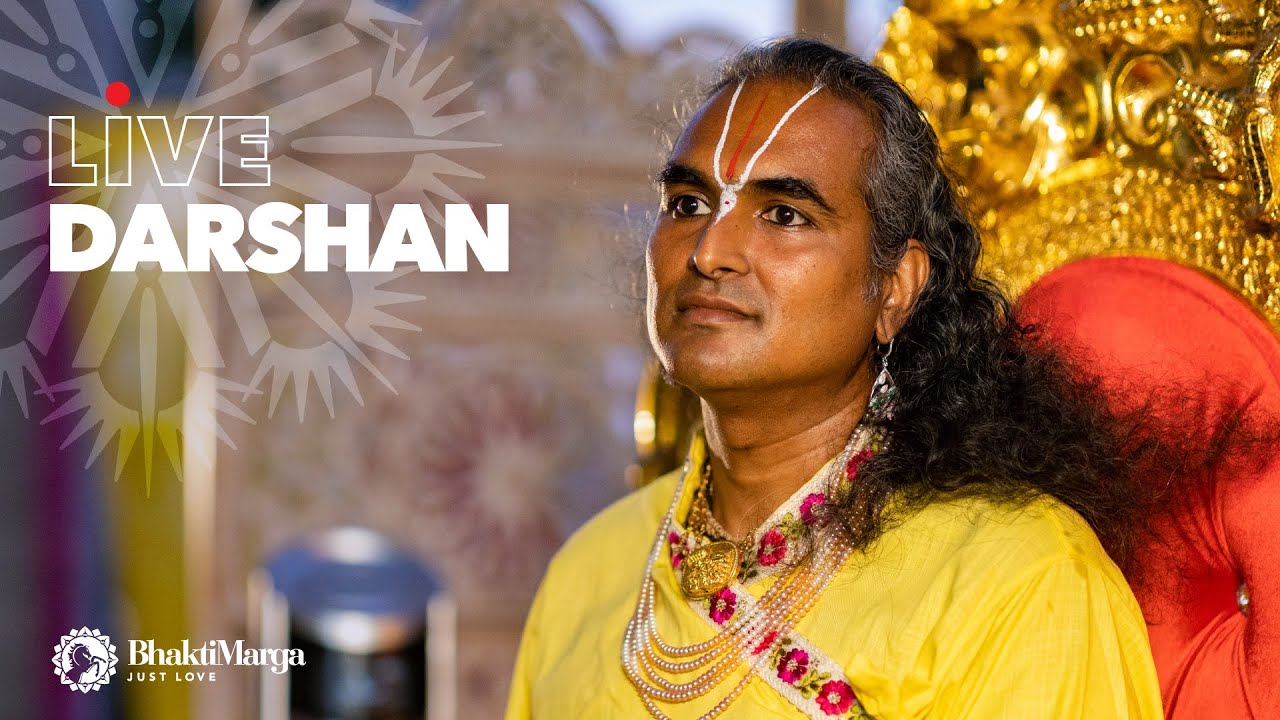 Beginning of Darshan with Paramahamsa Vishwananda - LIVE NOW from Mauritius