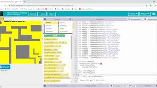 how to write a coding for maze game in code.org